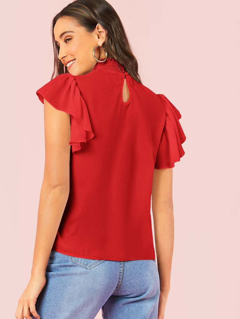 Blusa manga borboleta