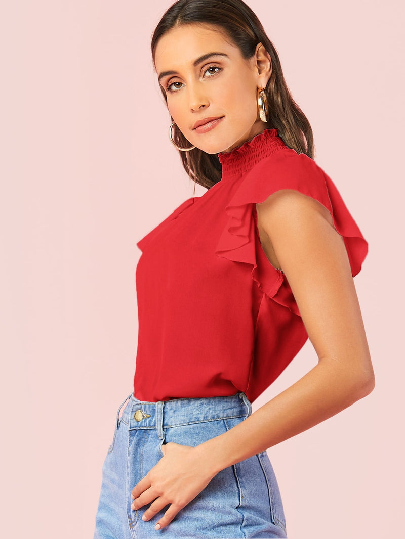 Blusa manga borboleta