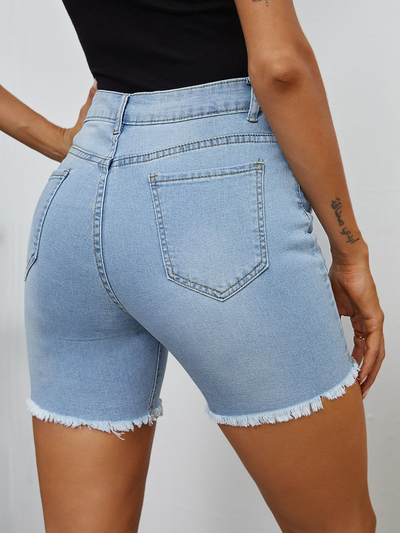 Bermuda jeans feminina