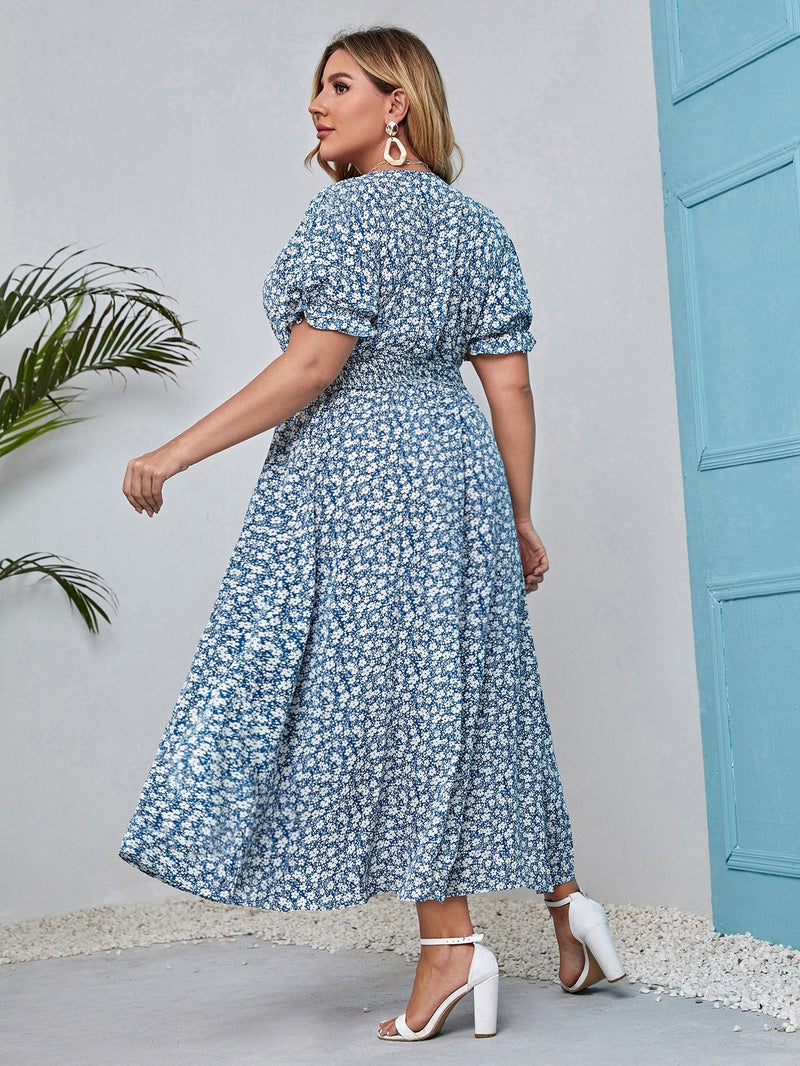 Vestido estampado - Plus size