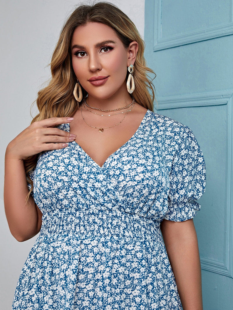 Vestido estampado - Plus size