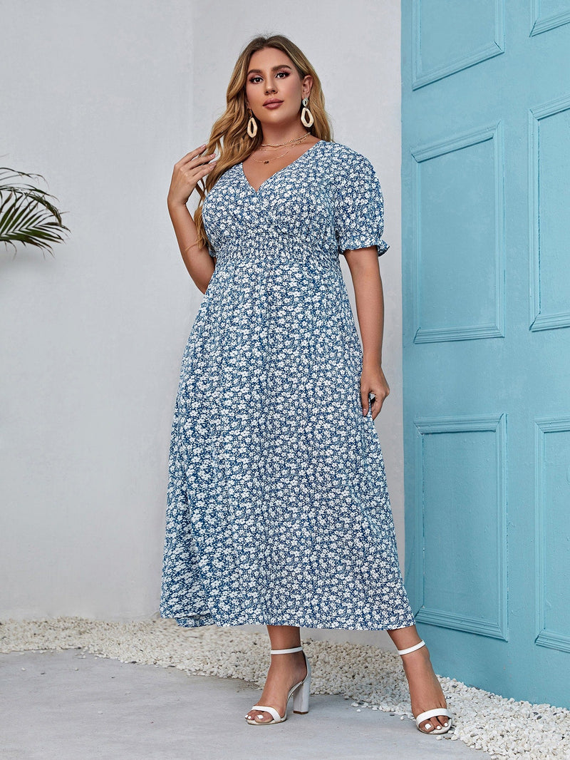 Vestido estampado - Plus size