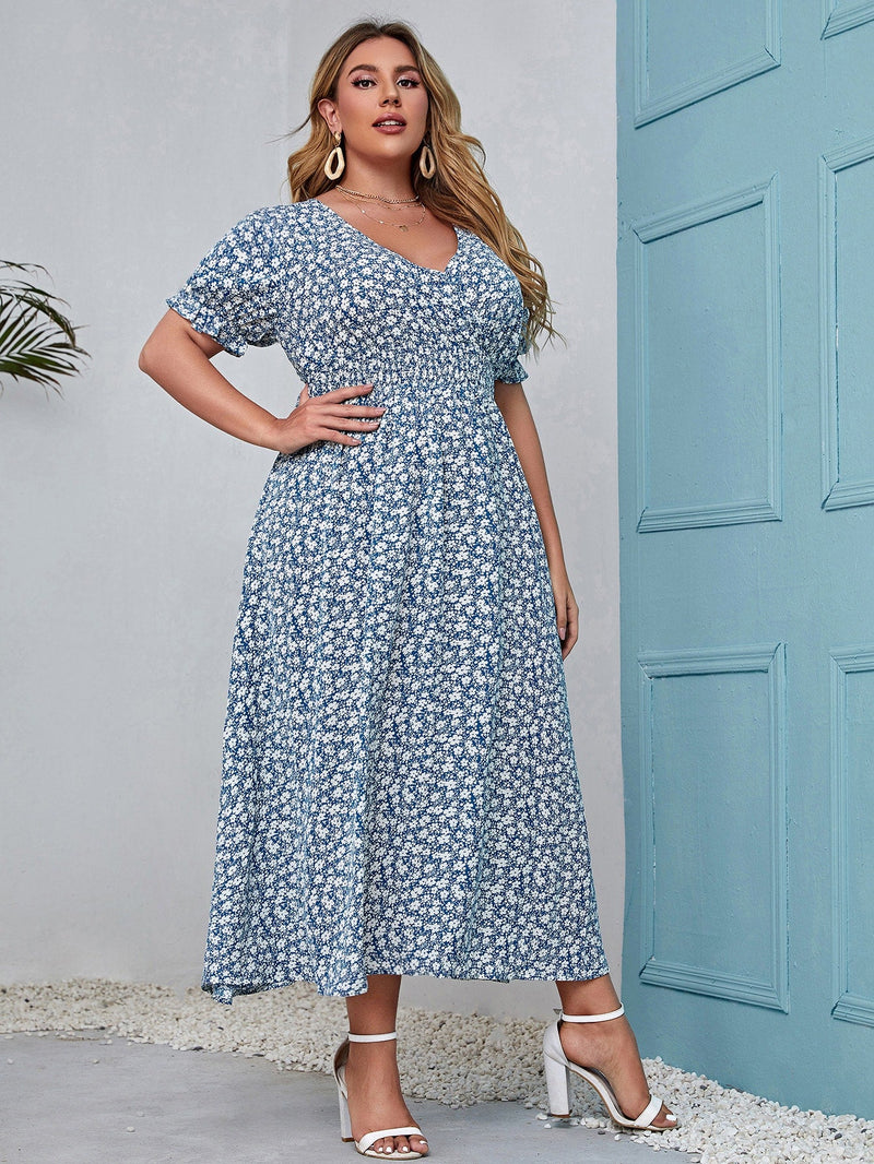 Vestido estampado - Plus size