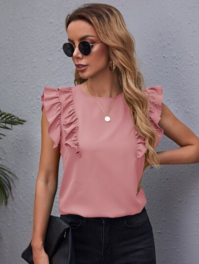 Blusa com babado