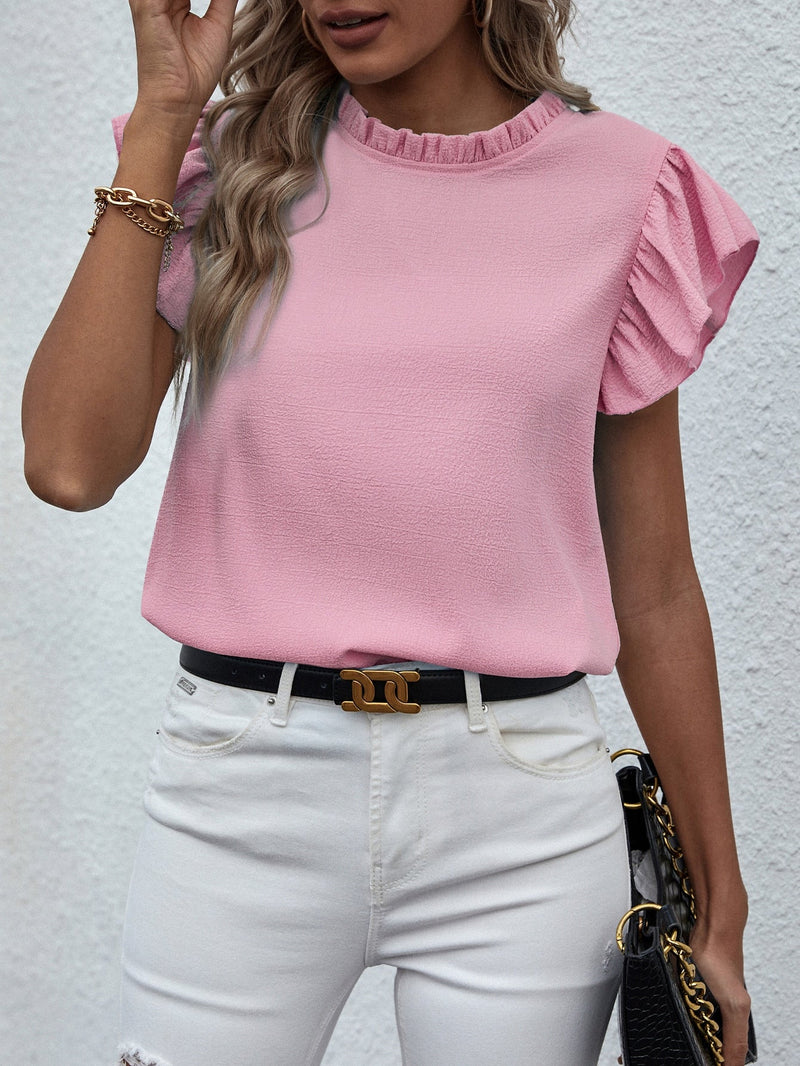 Blusa com manga borboleta