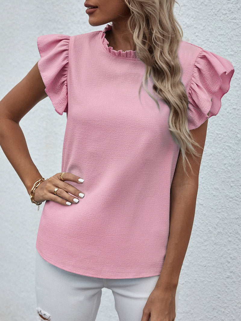 Blusa com manga borboleta