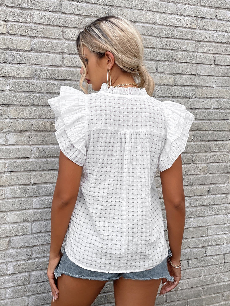 Blusa manga borboleta