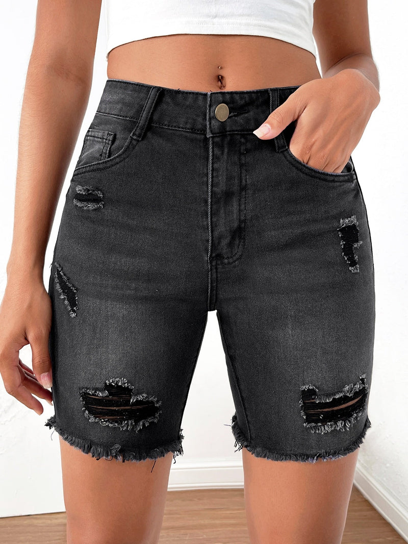 Bermuda jeans feminina