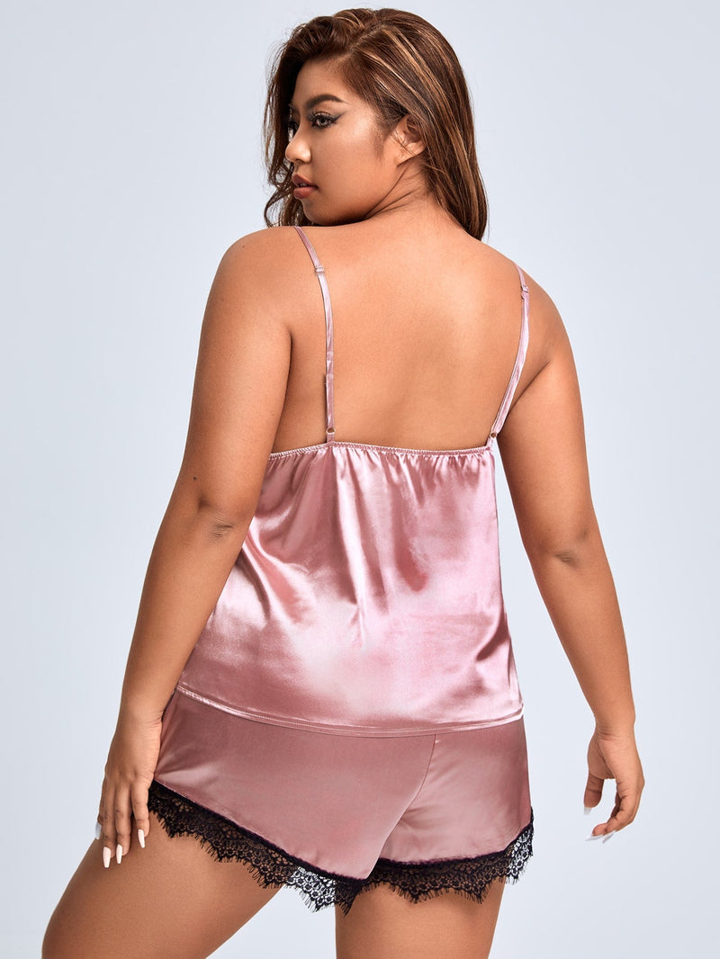 Pijama de cetim - Plus size