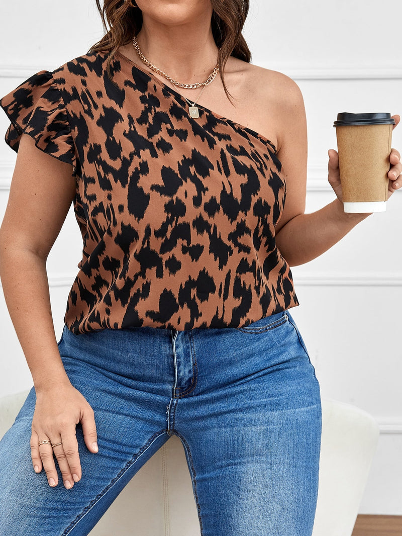 Blusa ombro único - Plus size