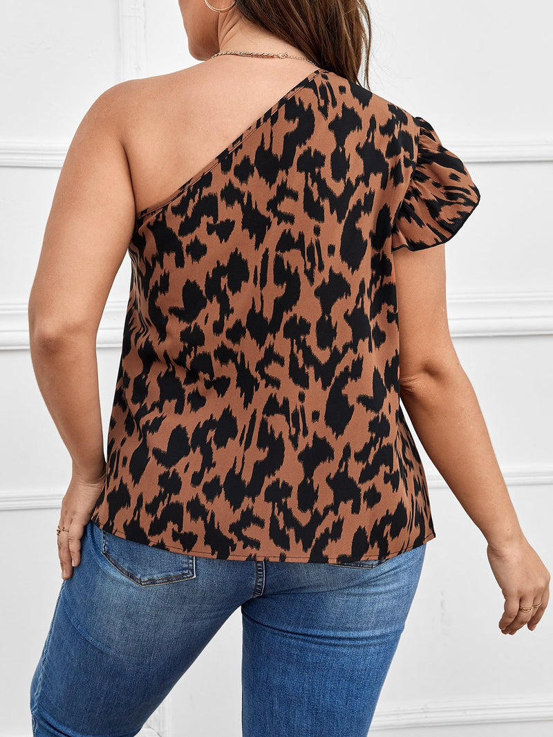 Blusa ombro único - Plus size