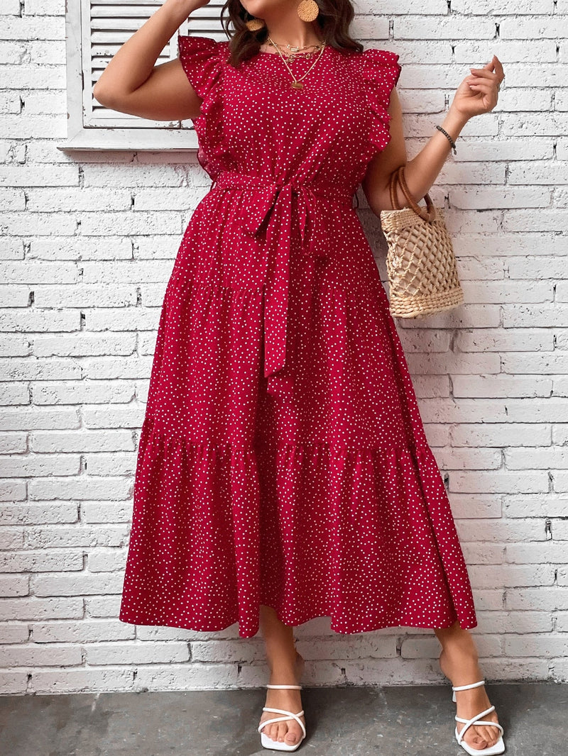 Vestido com babado - Plus size