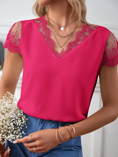 Blusa com renda