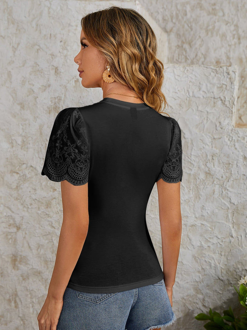 Blusa manga de lese