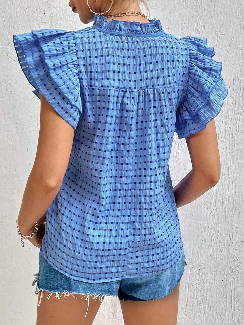 Blusa manga borboleta