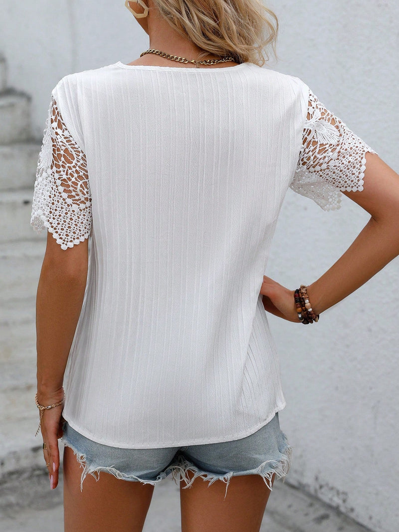 Blusa com renda