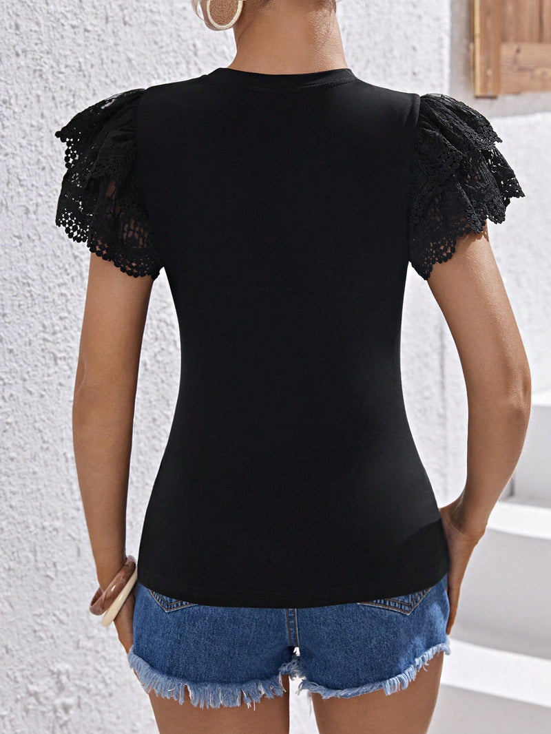 Blusa com manga borboleta