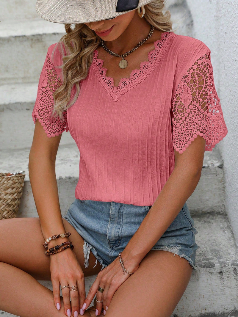 Blusa com renda