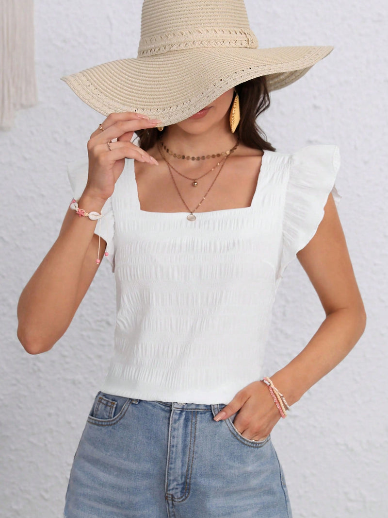 Blusa decote quadrado