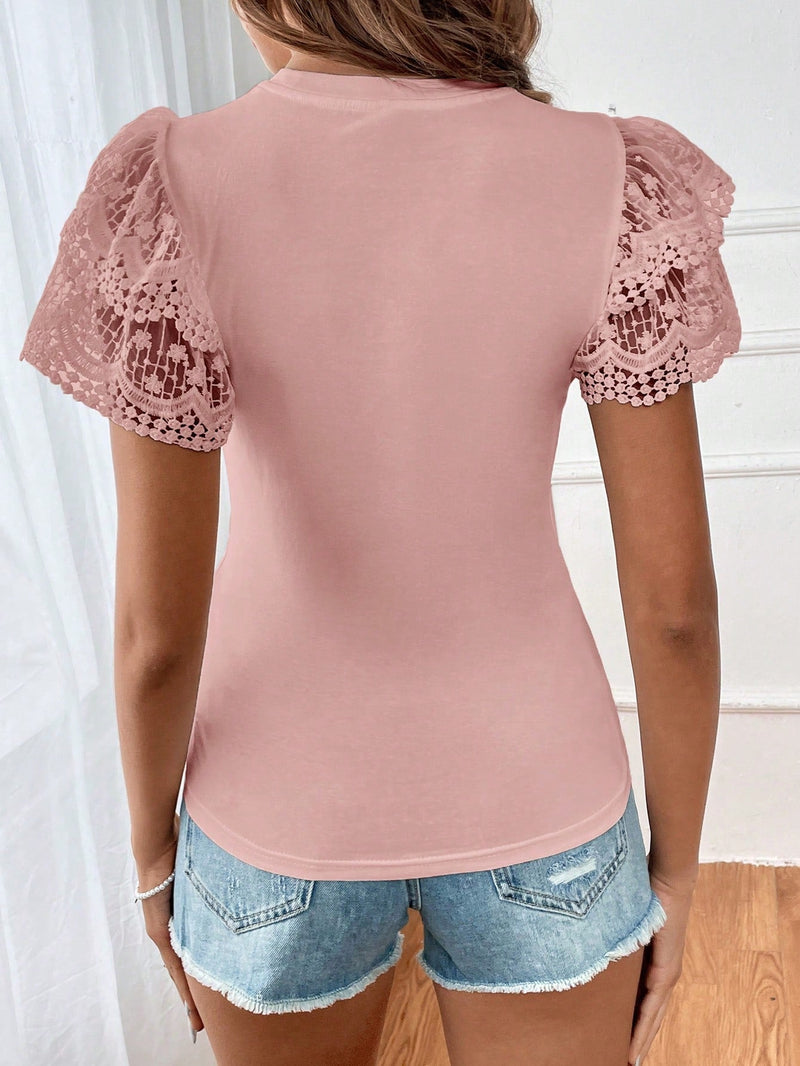 Blusa com manga borboleta