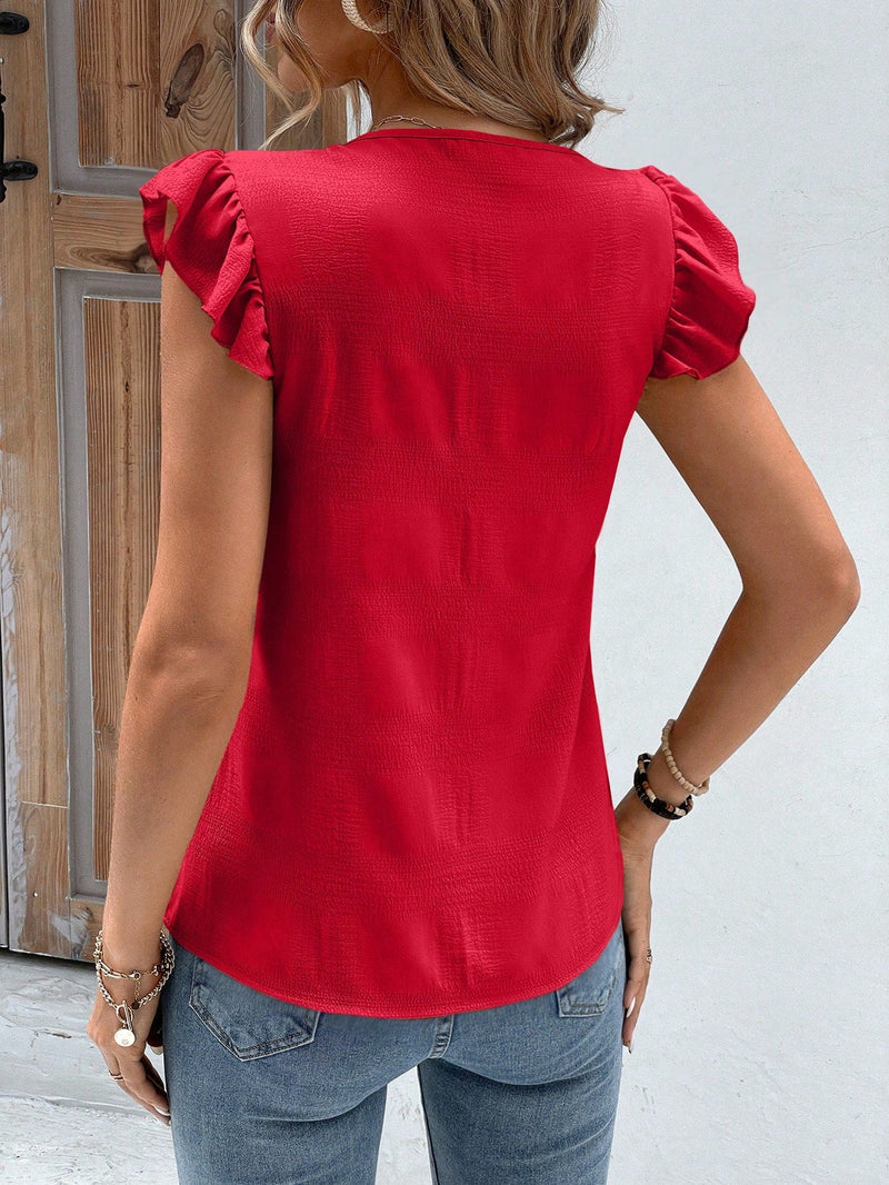 Blusa com decote em V