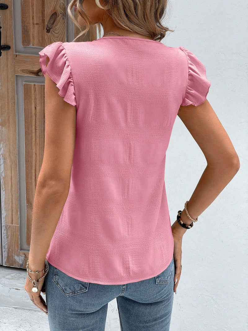 Blusa com decote em V