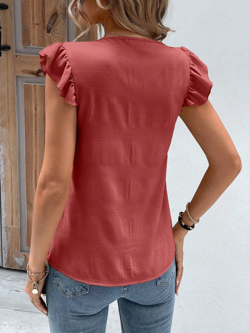 Blusa com decote em V