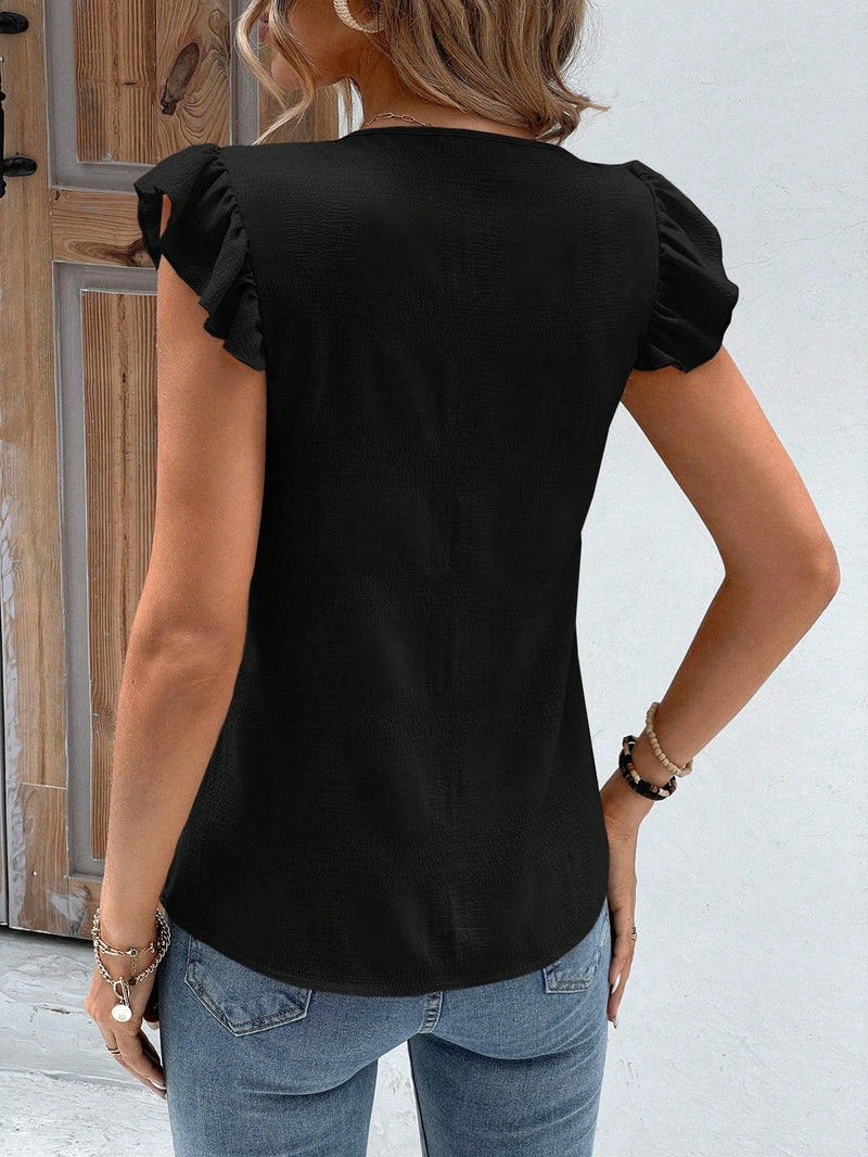 Blusa com decote em V