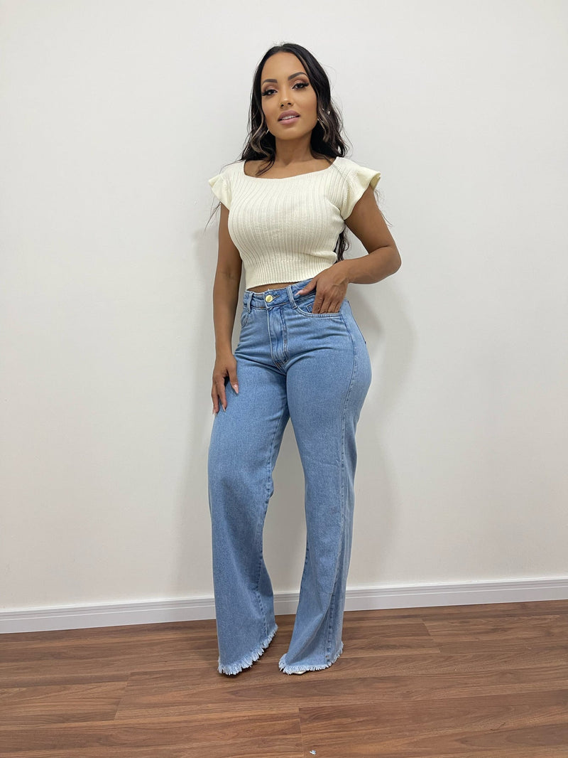 Calça Jeans - Wide Leg