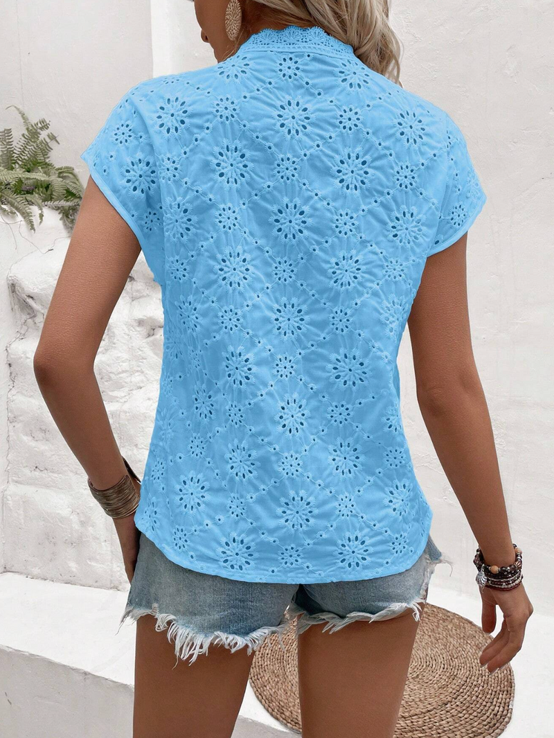 Blusa de lese, decote em V