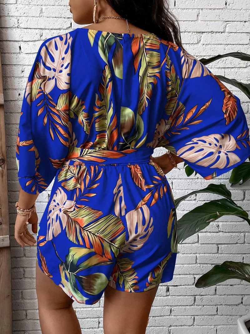 Macacão estampado - Plus size