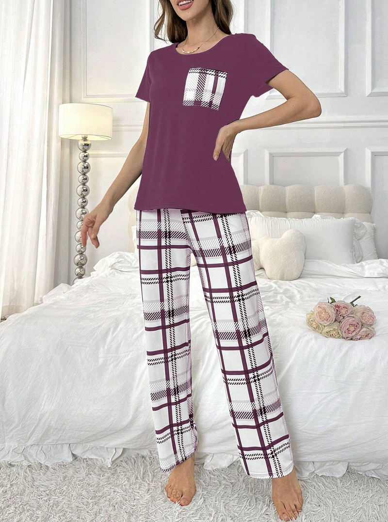 Pijama estampa xadrez